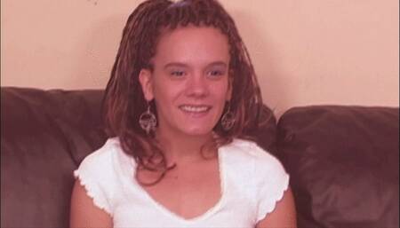 part 1,  Hairy pussy and a huge dildo