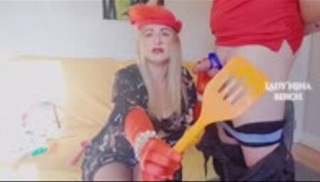 Lady Nina Birch - Plumbers Pre-Cum For Dinner