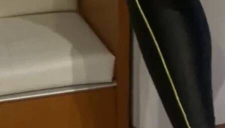 Jumping feet - slave for fun