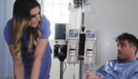 TGirlNurse let her Patient fucks her ass