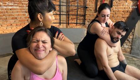 Nara and Inara use their slaves as wrestling dummies (1080 EN-sub)