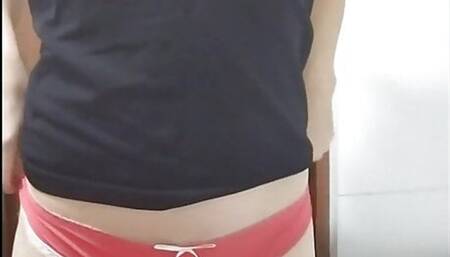 girl masturbates in panties