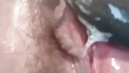 So much cum for a little tight pussy