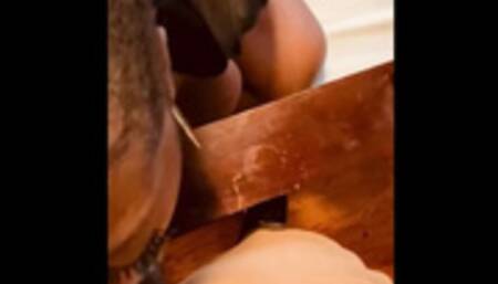 Throat baby gobbling hood dick while guest are downstairs {[Thanksgiving Special]} (POV top view)