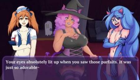 [Gameplay] Sex Or Treat [Halloween Hentai game PornPlay ] Ep.4 bisexual orgy party...