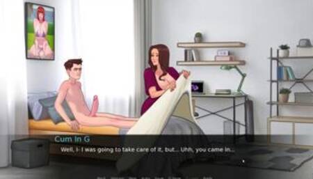[Gameplay] Lust Legacy [Hentai game PornPlay ] Ep.1 caught masturbating in bed by ...