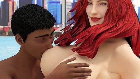 A big booty white woman gets slutted out by her long dick best friend