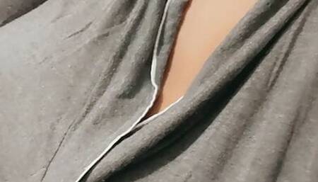 Horny black girl teases camera