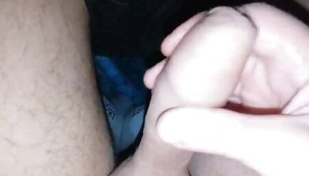Morning handjob