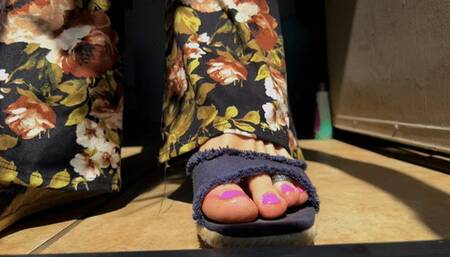Footstep Footshow and Green Squishy Seal