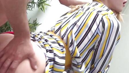 Hot skinny blonde Tanya having a hardcore sex with a french cock