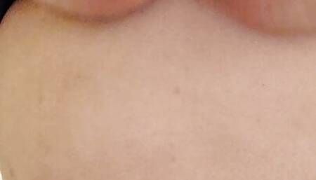 Playing with massive bbw tits brown areolas and nipples