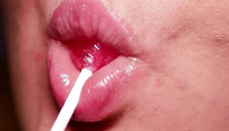 bbw sucking lollipop