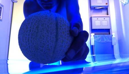 Buttcrush  honningmelon in solarie