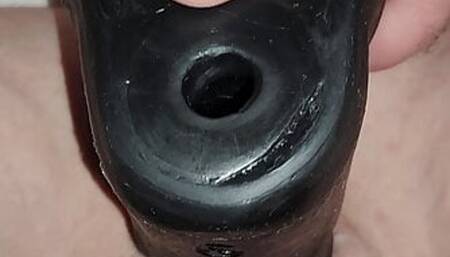 Bbc dildo pounding the hell out of my pussy lots on cum I love a hard brutal hardcore painful fucking