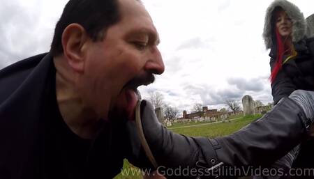 Public Outdoor Boot Worship - Goddess Lilith