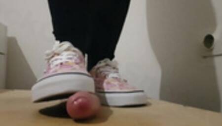 Cock Crush Cum with Vans Peach