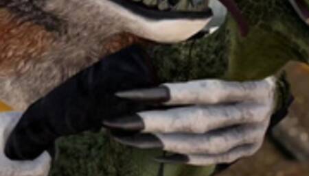 Argonian has Fun with a Werewolf Skyrim Porn 3D Monster Hentai