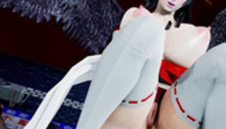 BLACKED: DOA Nyotengu as Shy Kimono Girl - Dildo & BBC Fuck Hard in Pubic Street 3D Hentai HD Porn