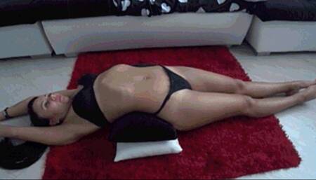 Stretching belly V2c