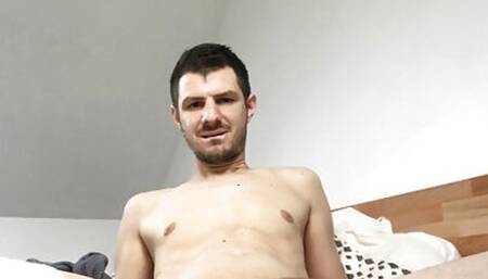 White gag with monstercock