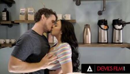 DEVILS FILM - Big Tiddies Payton Preslee Tests New Employee By Fucking Hard With Him