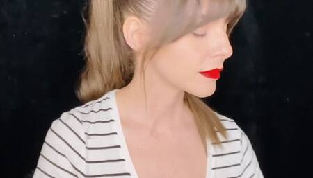 Smoking 100s in Striped Shirt