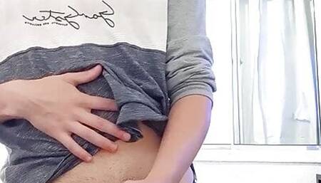 Cute Boy Showing His Big Cock