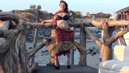 WeAreHairy - Sandy - Black Lingerie Floral Drape