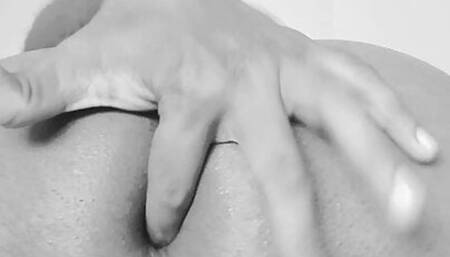 Hot man showing his clean,smooth body and ass and fingering his ass