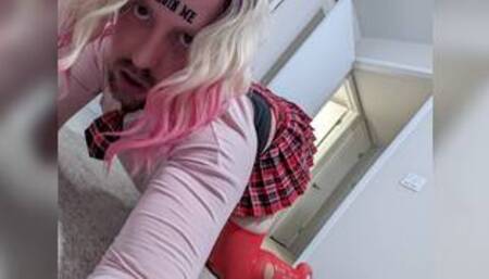 Benicia Cuckold Swallowing Cum from Used Condom