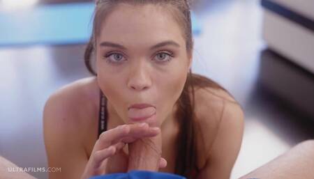 ULTRAFILMS Amazing girl Elizabeth T getting fucked during her workout routine