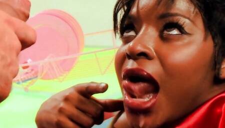 Sensual Jane is a sexy cook and she has an interracial foursome with her cute black milf friend