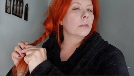 Brushing Long red hair WMV 1080