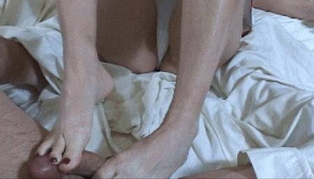 Pretty toenails fingernails and cum-SD