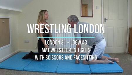 London 31 - Mat Wrestle 4 in Tights with Scissors and Facesitting