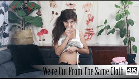 We're Cut From The Same Cloth (SD, mobile version) - Fetish Clothing Wardrobe Show with Big Natural Boobs!