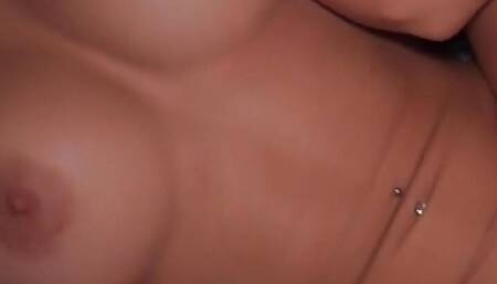 Stepsister wanted a massage and then asked me to cum inside her