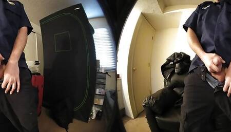 DickHery Jacks Off In 3D While Wearing A Costume Recorded In VR180
