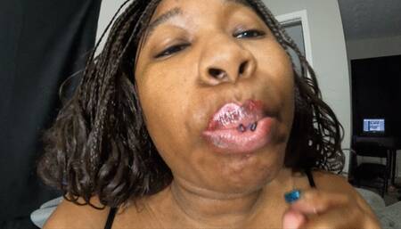 Giantess terrorizing her tiny employee