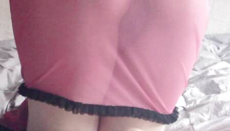 Cute asian big ass small tits puffy nipples  Pink new lingerie  Happy December