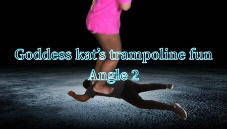 Goddess Kat’s trampoline fun(angle2)