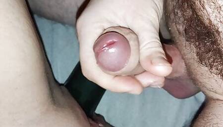 My husband jekr-off when i have zucchini in pussy