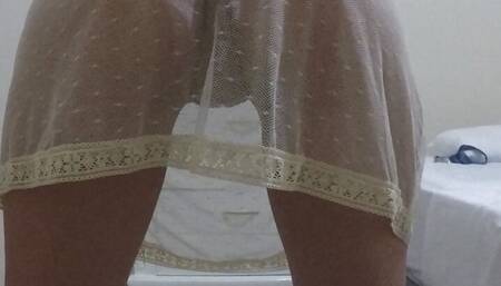 Sexy badydoll and satin victoria secret Panties hot erotic latina