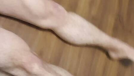 fitness guy doing workout in home
