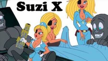 SUZI X Sexy ANIMATED COMPILATION Fuck whip fetish tits show - cartoon extra boobs busty blonde sex