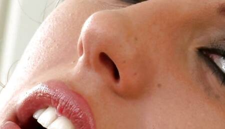 She licks that toy after sicking it in her ass! teen slut loves it dirty!