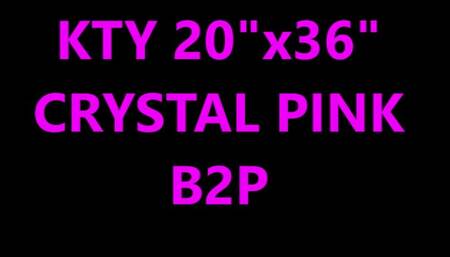 KTY 20"x36" crystal clear blow to pop
