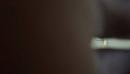 POV foot face smothering with verbal humiliation