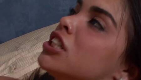 Sexy Latina babe Selena Rose rides her man as hard and fast as she can